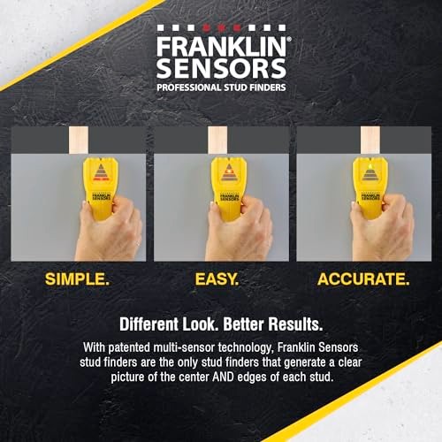 Franklin Sensors ProSensor M10 Stud Finder with 3Sensors, Wood & Metal