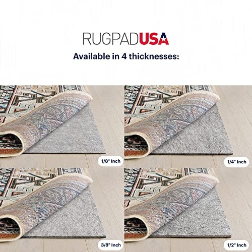 RUGPADUSA Dual Surface 6'x9' 3/8" Thick Felt + Rubber