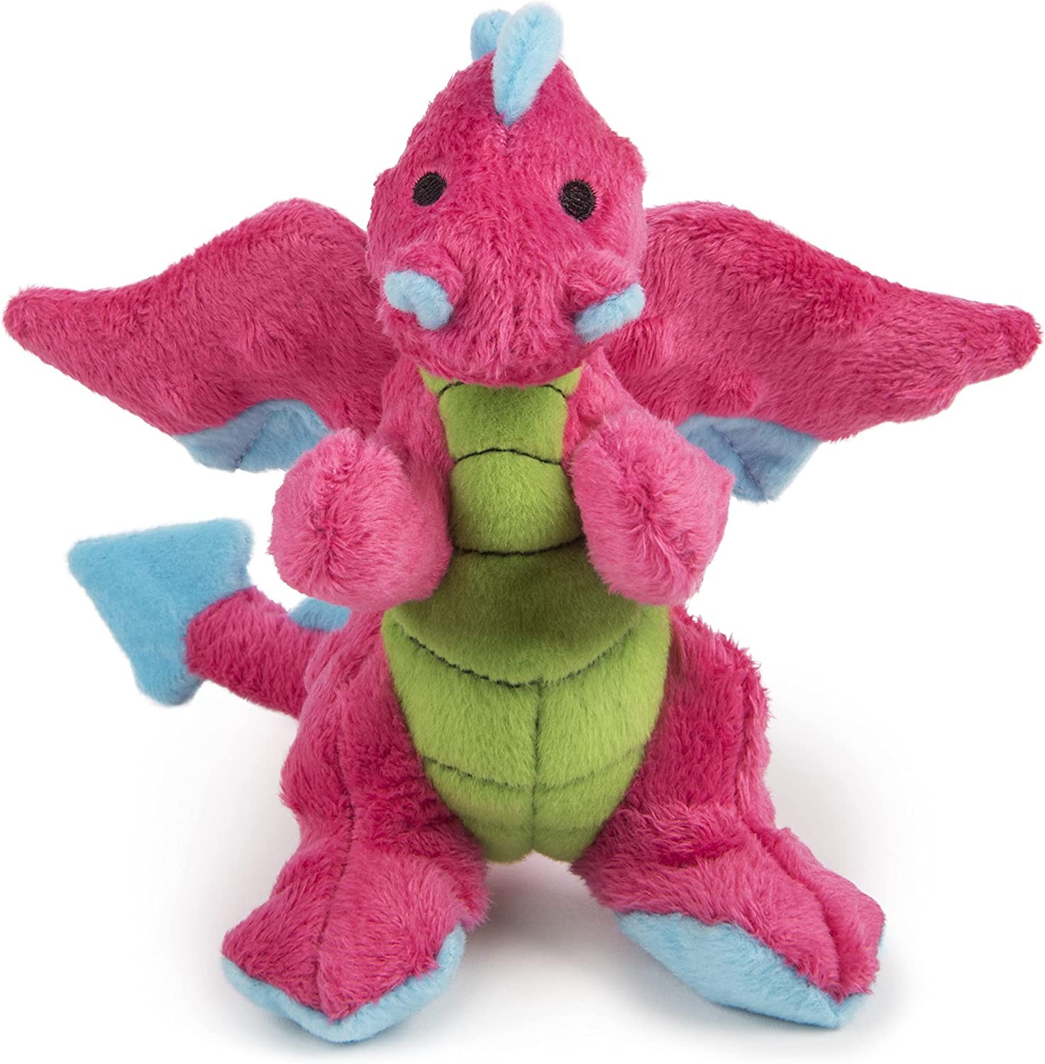 goDog Bubble Plush Dragons Squeaky Dog Toy, Chew Guard Technology ...