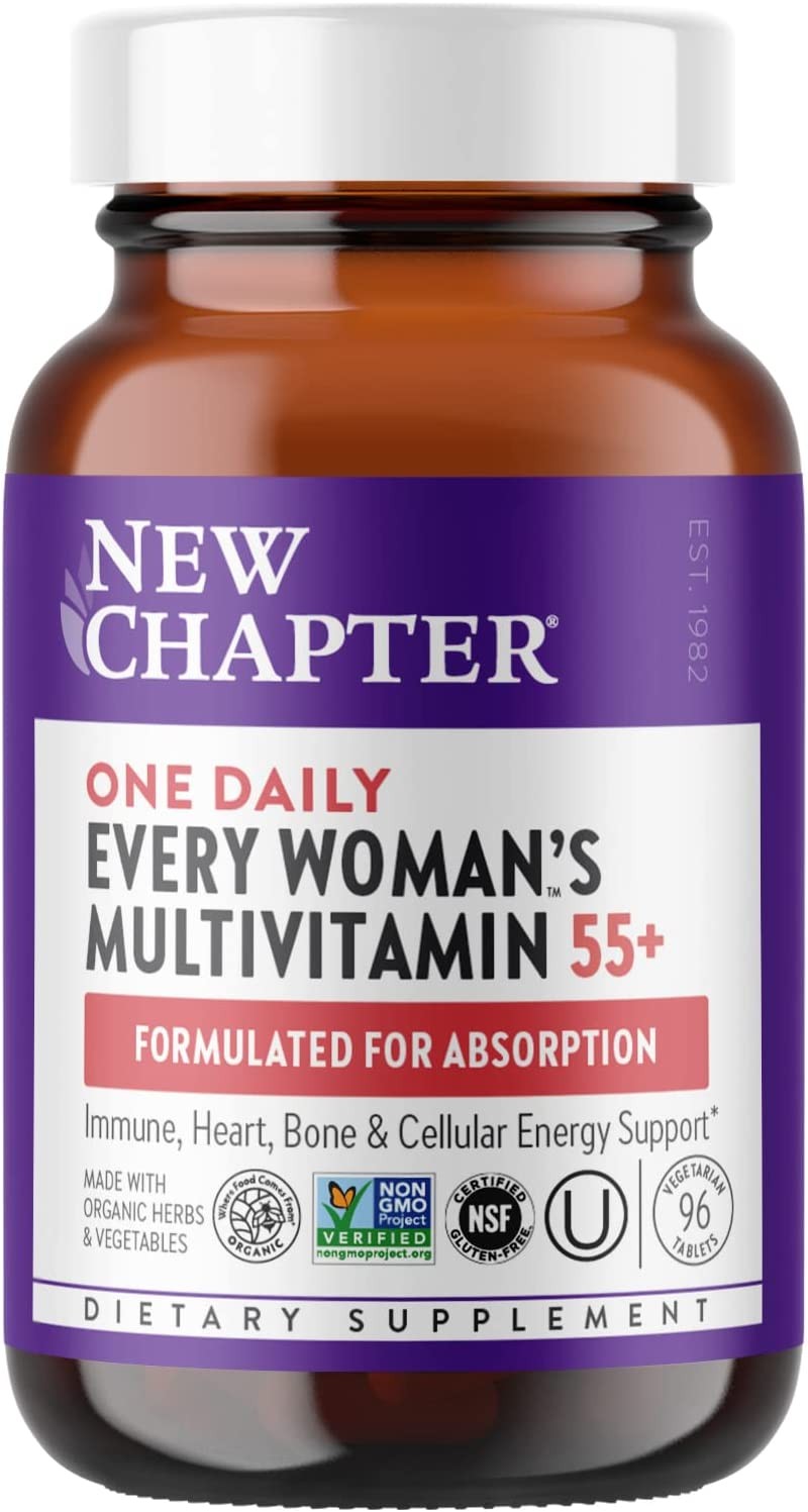 New Chapter Women's Multivitamin 55 Plus for Cellular Energy, Heart