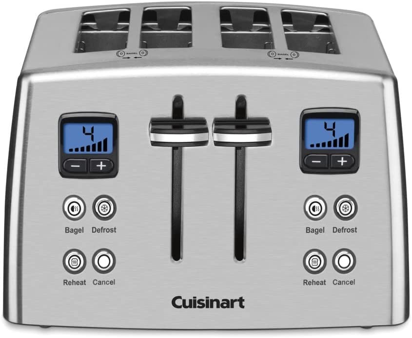 Cuisinart CPT435P1 4Slice Countdown Motorized Toaster, Stainless