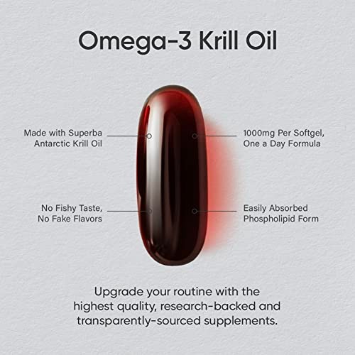 Sports Research Krill Oil Supplement with EPA & DHA Omega 3