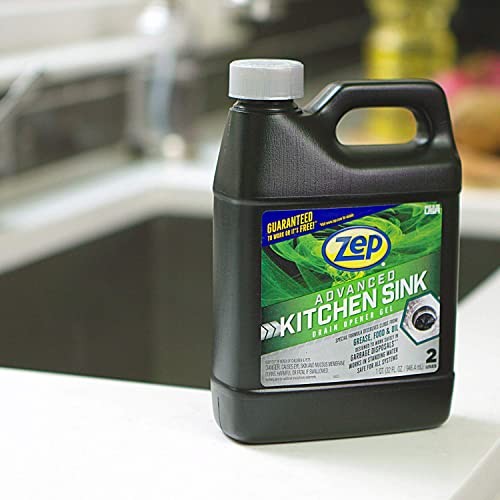 Zep Advanced Kitchen Drain Opener 32 ounces U49710 Formulated for