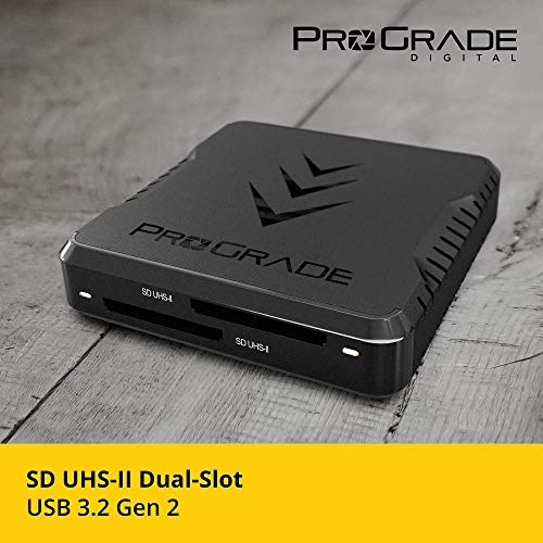 SD UHSII DualSlot Memory Card Reader by ProGrade Digital USB 3.2
