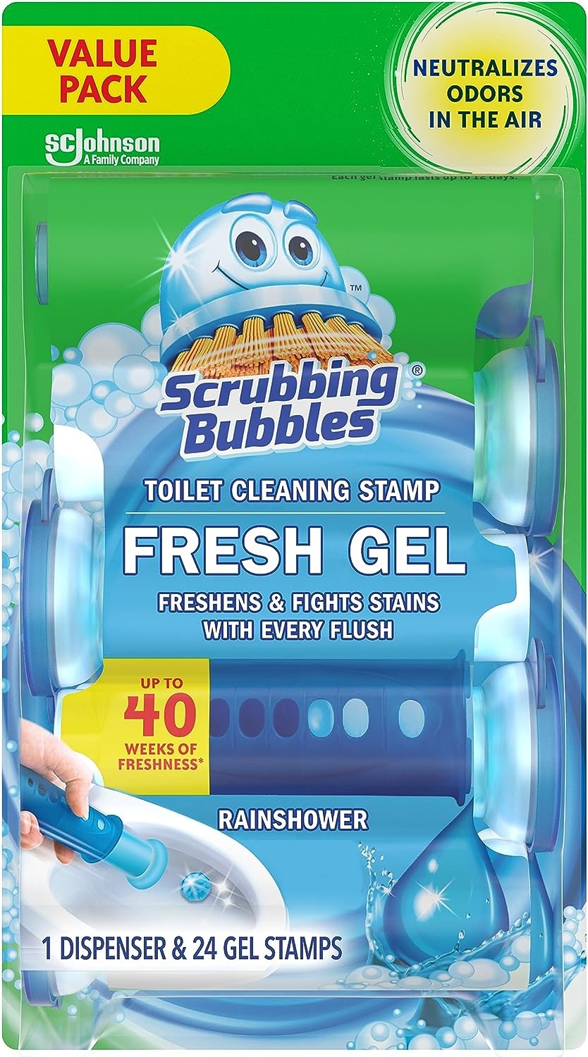 Scrubbing Bubbles Toilet Gel Stamps, Fresh Gel Toilet Cleaning Stamps