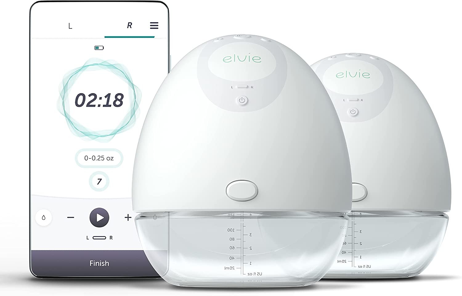 Elvie Breast Pump - Double, Wearable Breast Pump with App - The ...