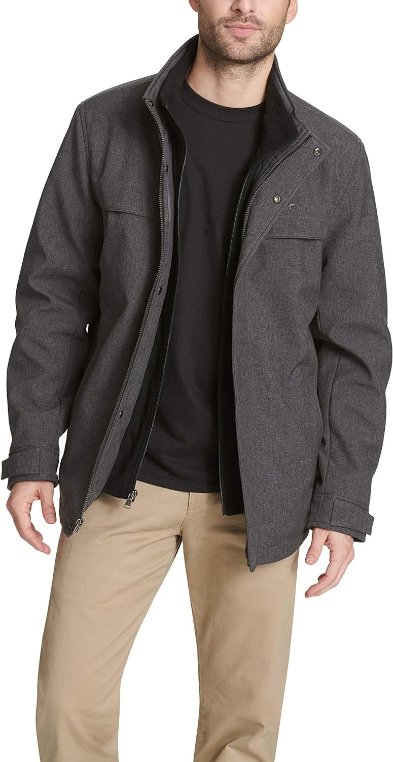 Dockers Men's Dwight Soft Shell Bib Jacket Best Deals and Price History