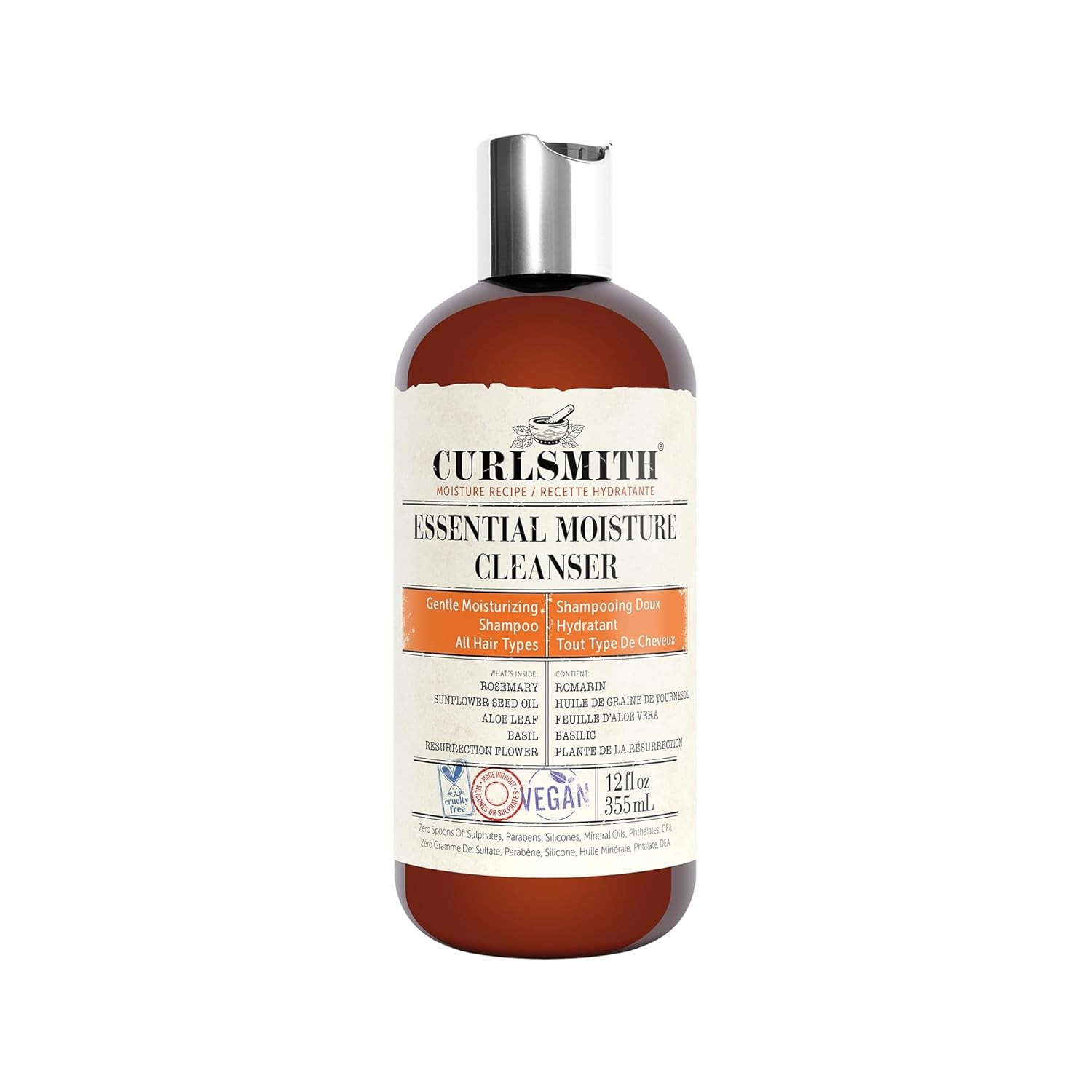 Curlsmith Essential Moisture Cleanser Gentle Nourishing Shampoo For