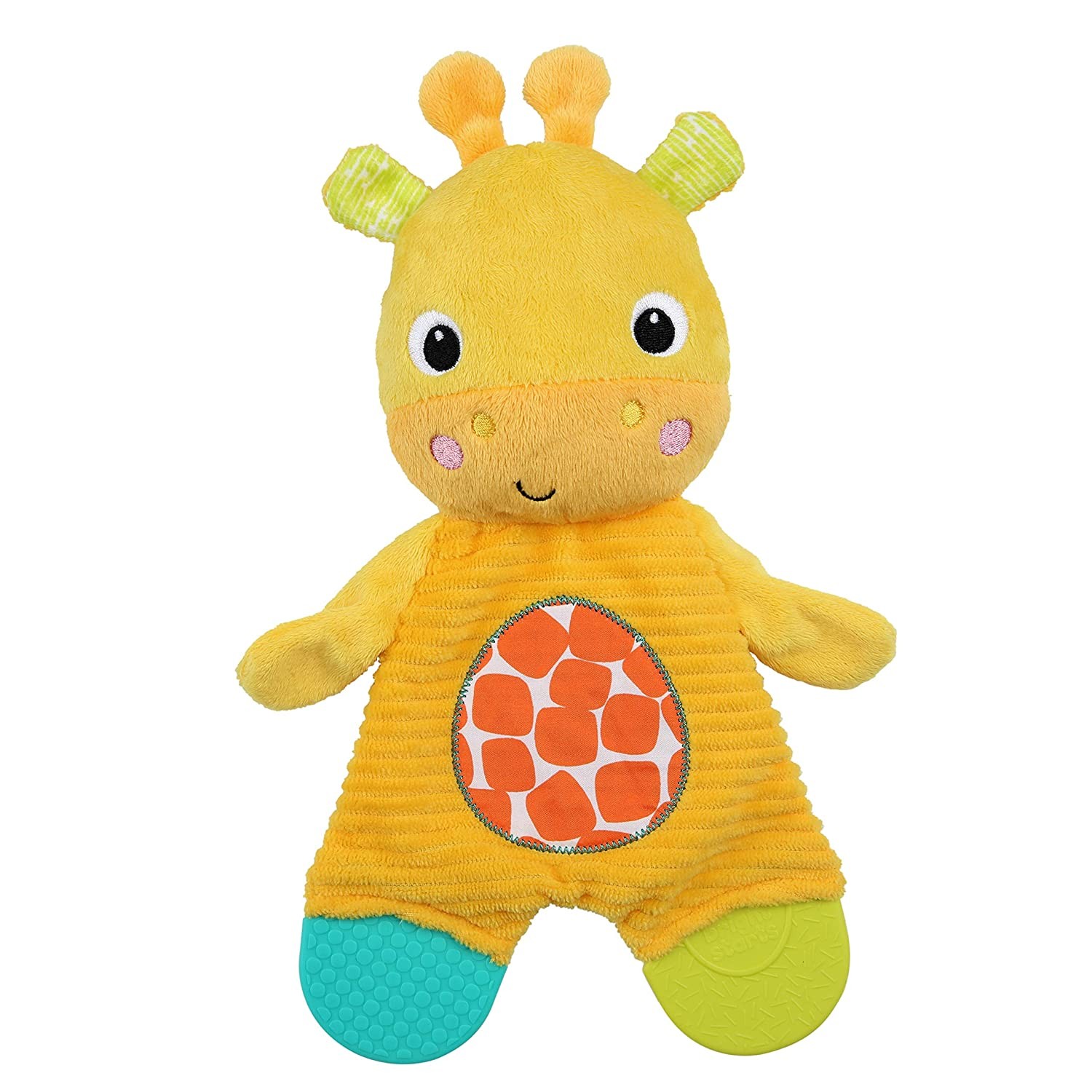 Bright Starts Snuggle Teethe Plush Teething Baby Toy Giraffe, Crinkle