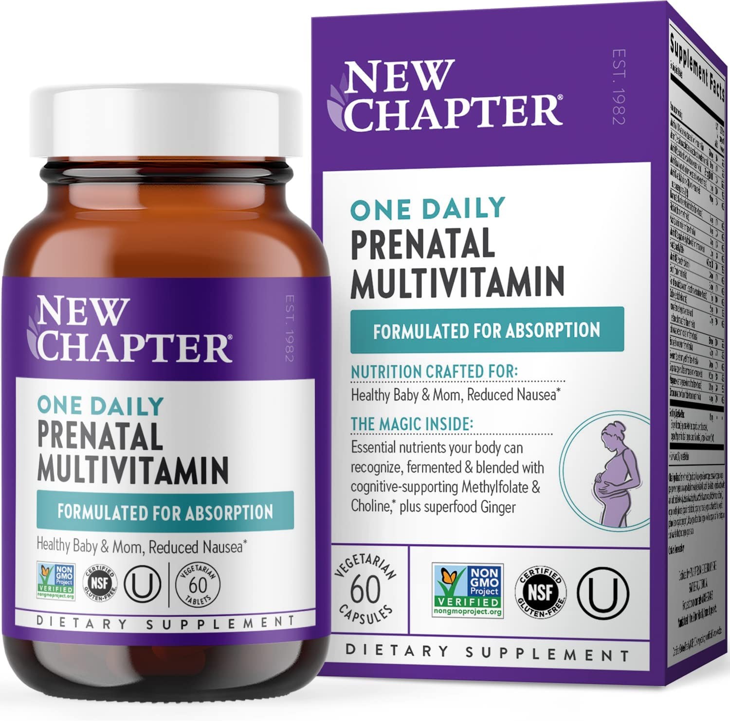 New Chapter Prenatal Vitamins, One Daily Prenatal Multivitamin with