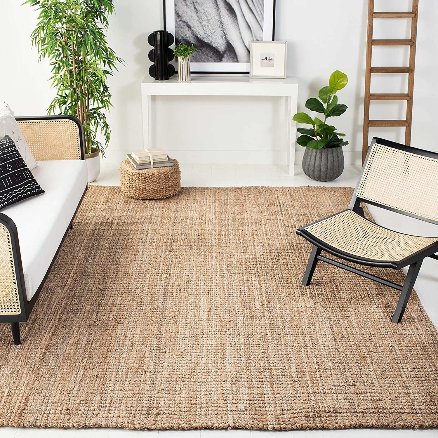 SAFAVIEH Area Rug 11x16 - Natural Fiber Collection - Large - Natural ...