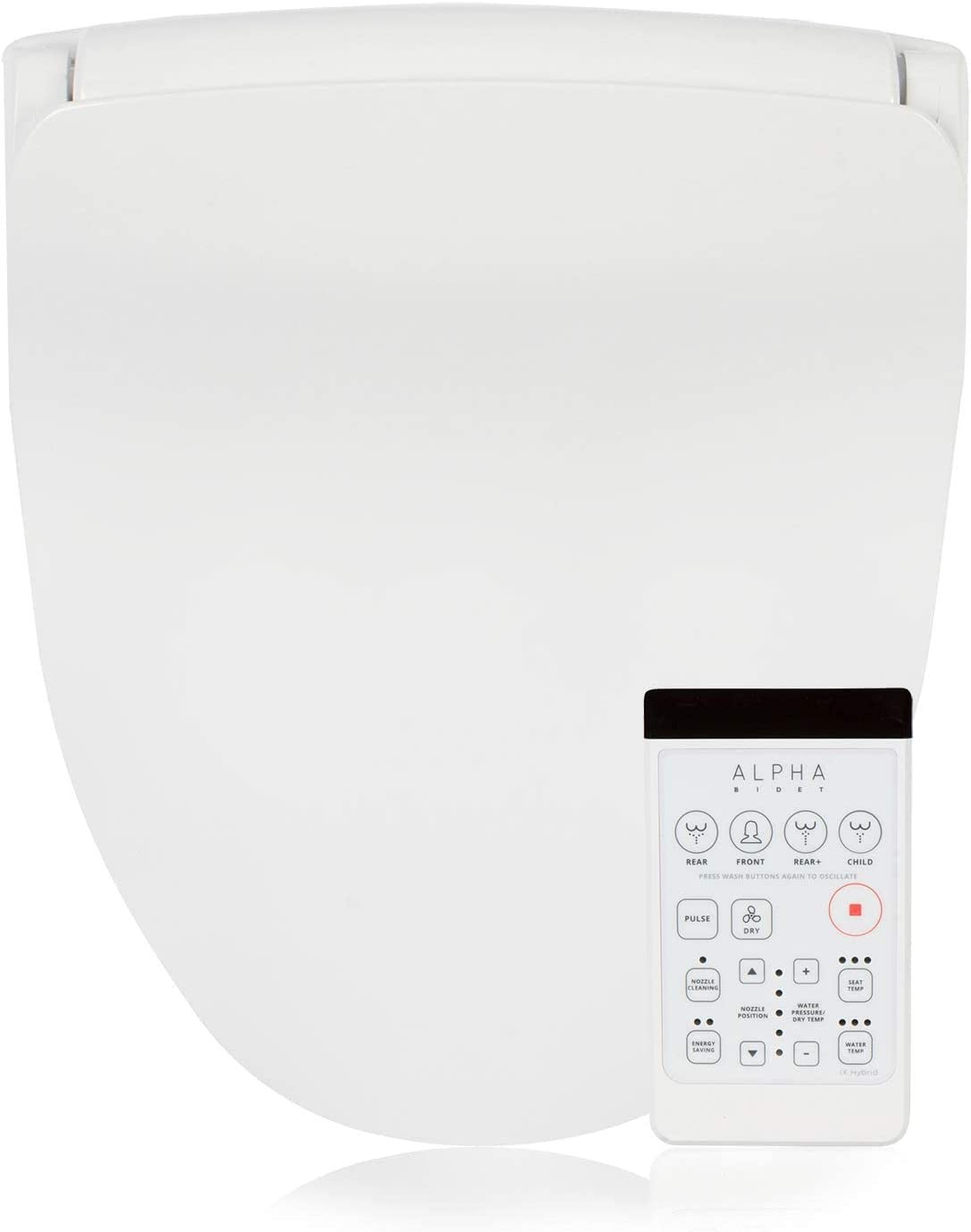 ALPHA BIDET iX Hybrid Bidet Toilet Seat in Round WhiteEndless Warm