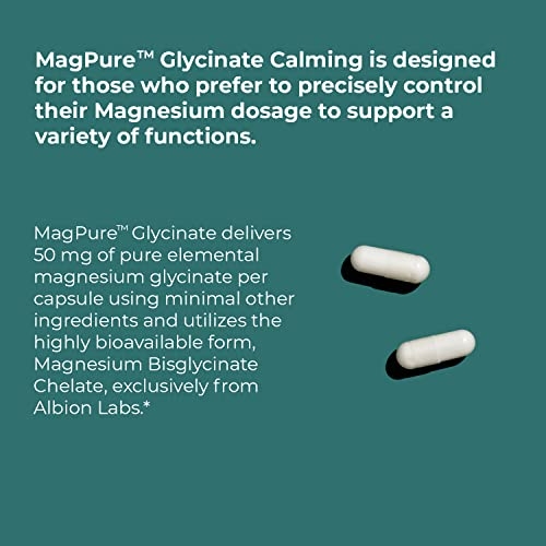 Jigsaw Health MagPure Glycinate, Premium Magnesium Capsules, 120