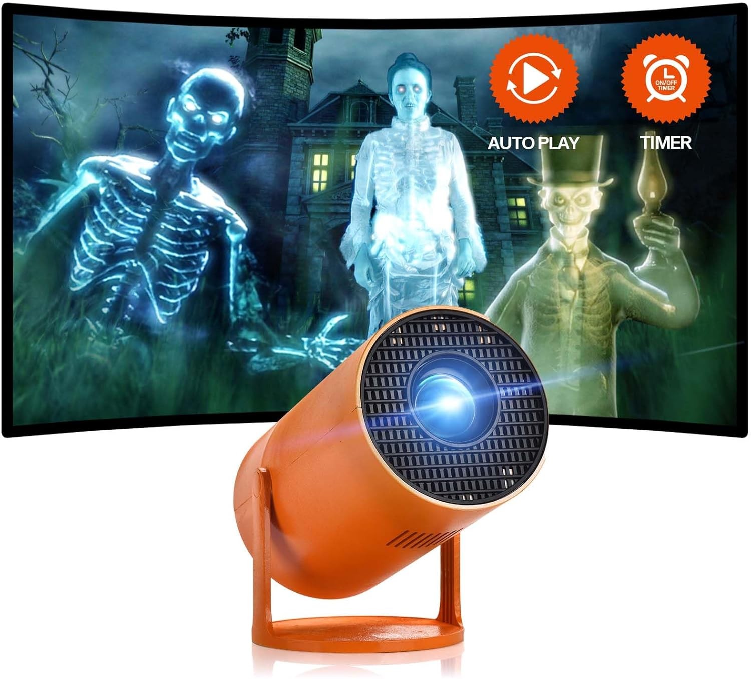 AAXA HP Halloween Projector (2025 Upgraded) for Haunted Windows, Auto ...