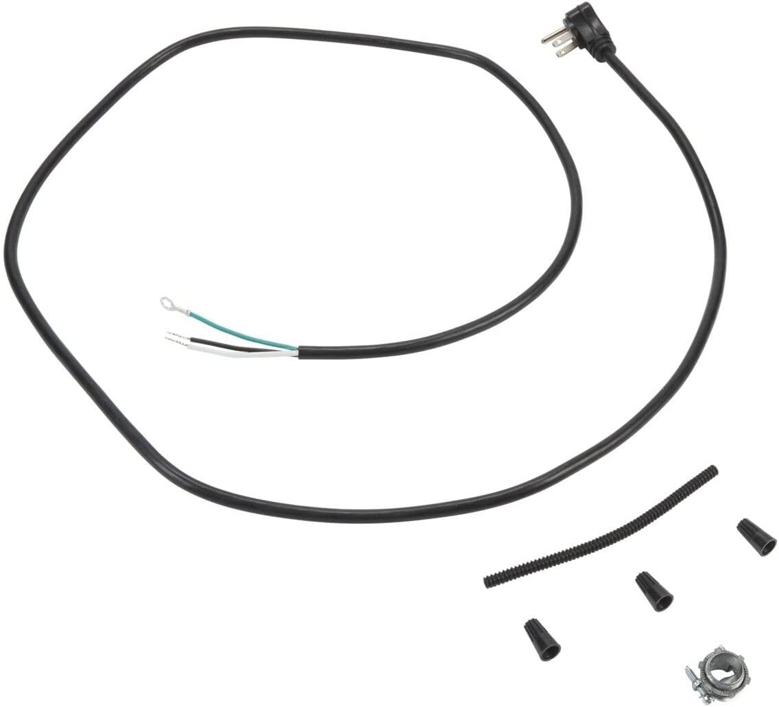Whirlpool W10278923RP 3Prong Dishwasher Power Supply Kit, Black le
