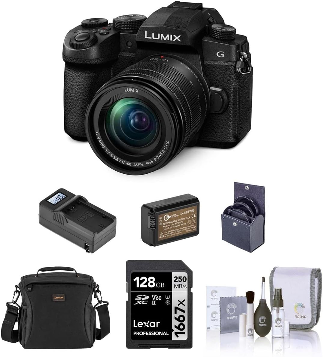 Panasonic Lumix G95 Mirrorless Camera with Lumix G Vario 1260mm f/3.5