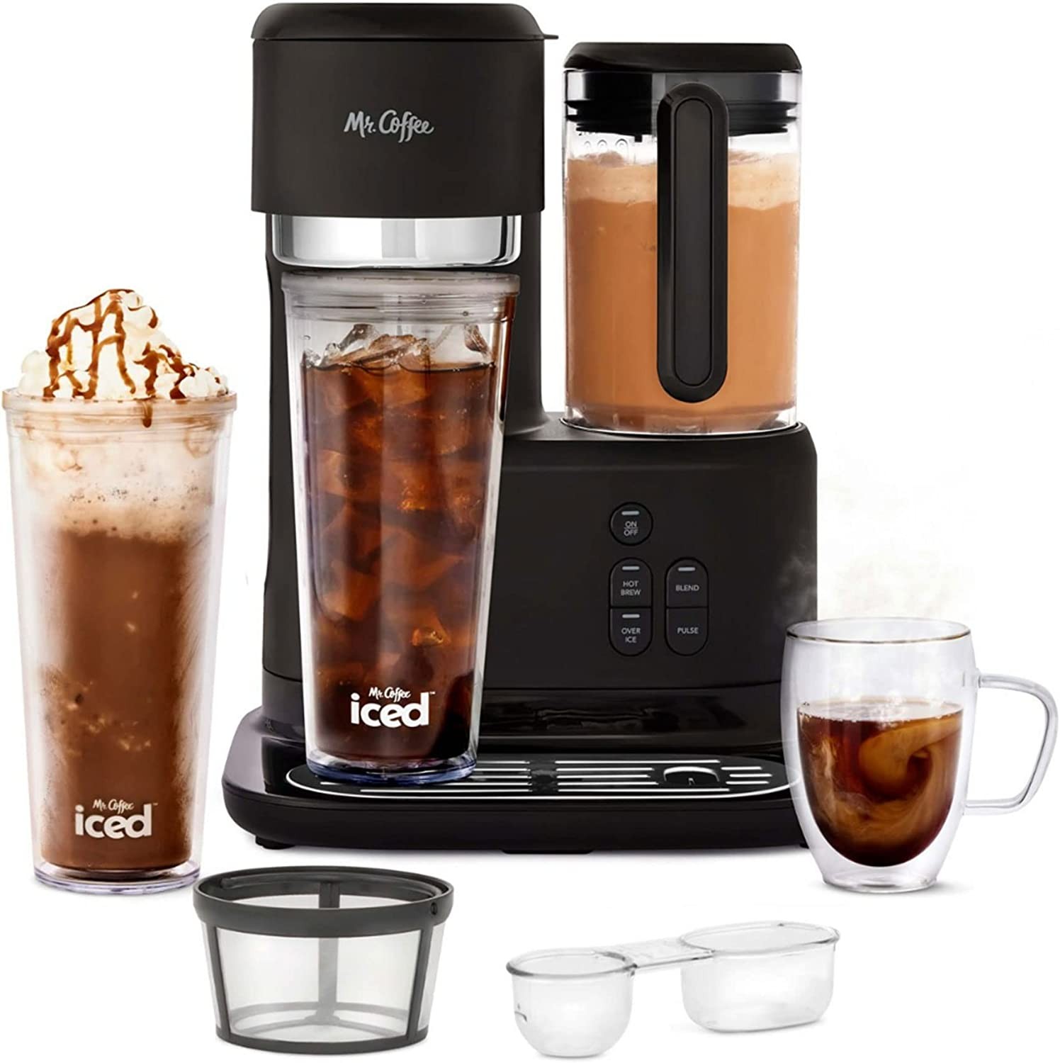 Mr. Coffee 3-in-1 Single-Serve Iced and Hot Coffee/Tea Maker with ...