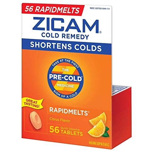 Zicam Zinc Cold Remedy RapidMelts QuickDissolve Tablets Citrus Flavor