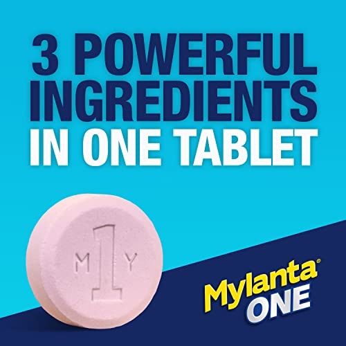 Mylanta One Single Dose Chewable Antacid/Antigas Tablets, Berry Ginger ...