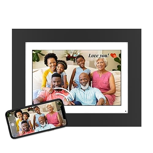 Brookstone PhotoShare 10” Smart Digital Picture Frame, Send Pics from