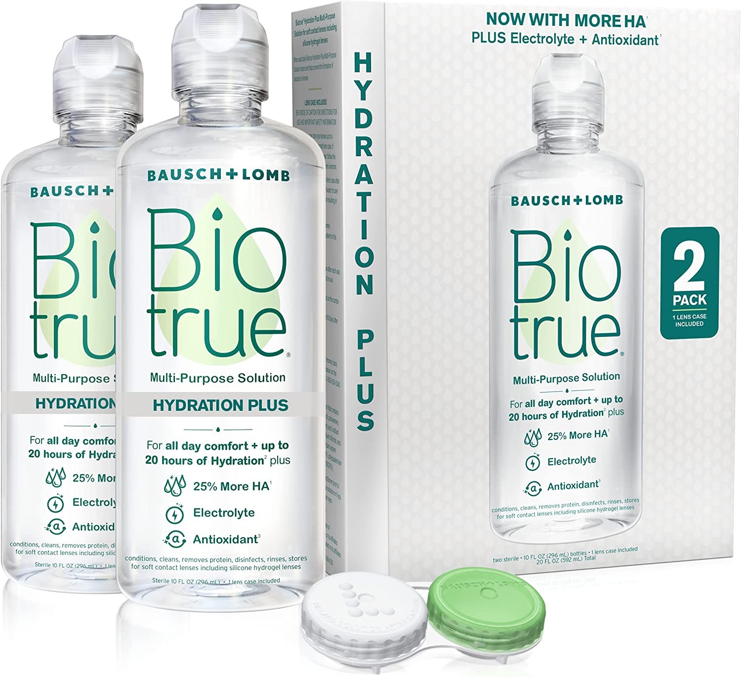 Biotrue Hydration Plus Contact Lens Solution, Multi-Purpose Solution ...