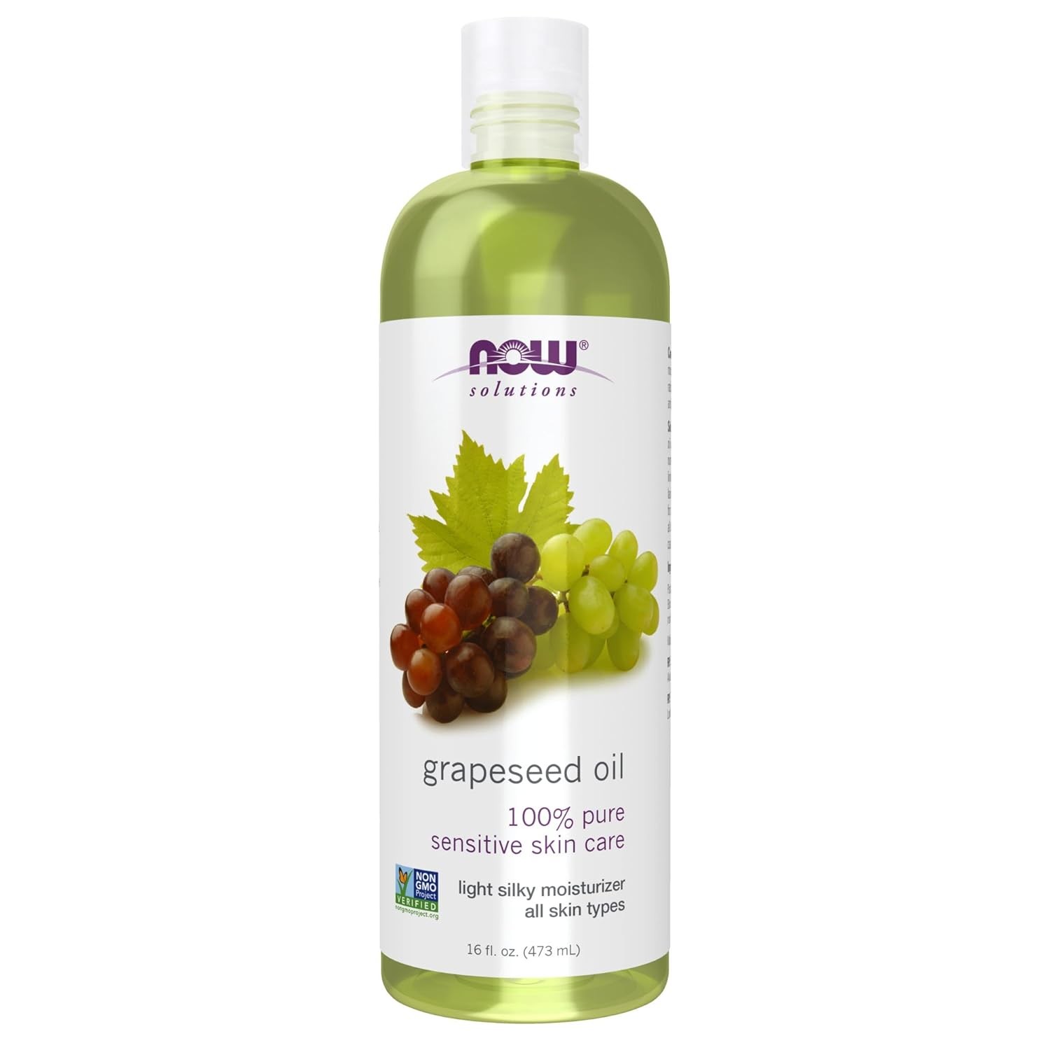 NOW Solutions, Grapeseed Oil, Skin Care for Sensitive Skin, Light Silky