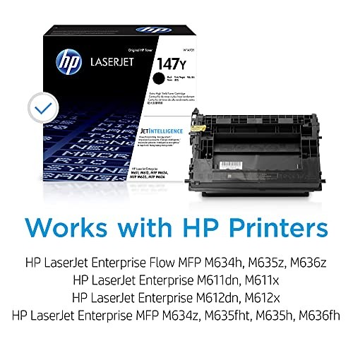 Hp 147y Black Extra High Yield Toner Cartridge Works With Hp Laserjet