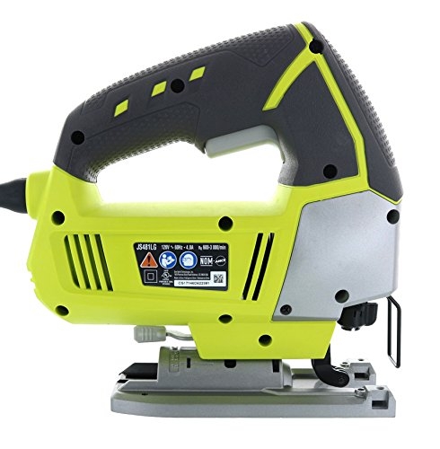 Ryobi JS481LG 4 8 Corded Variable Speed T Shank Orbital Jig Saw W Onboard LED Lighting