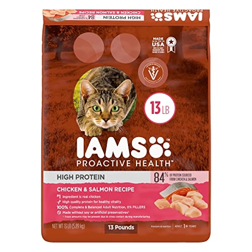 IAMS PROACTIVE HEALTH High Protein Adult Dry Cat Food with Chicken ...