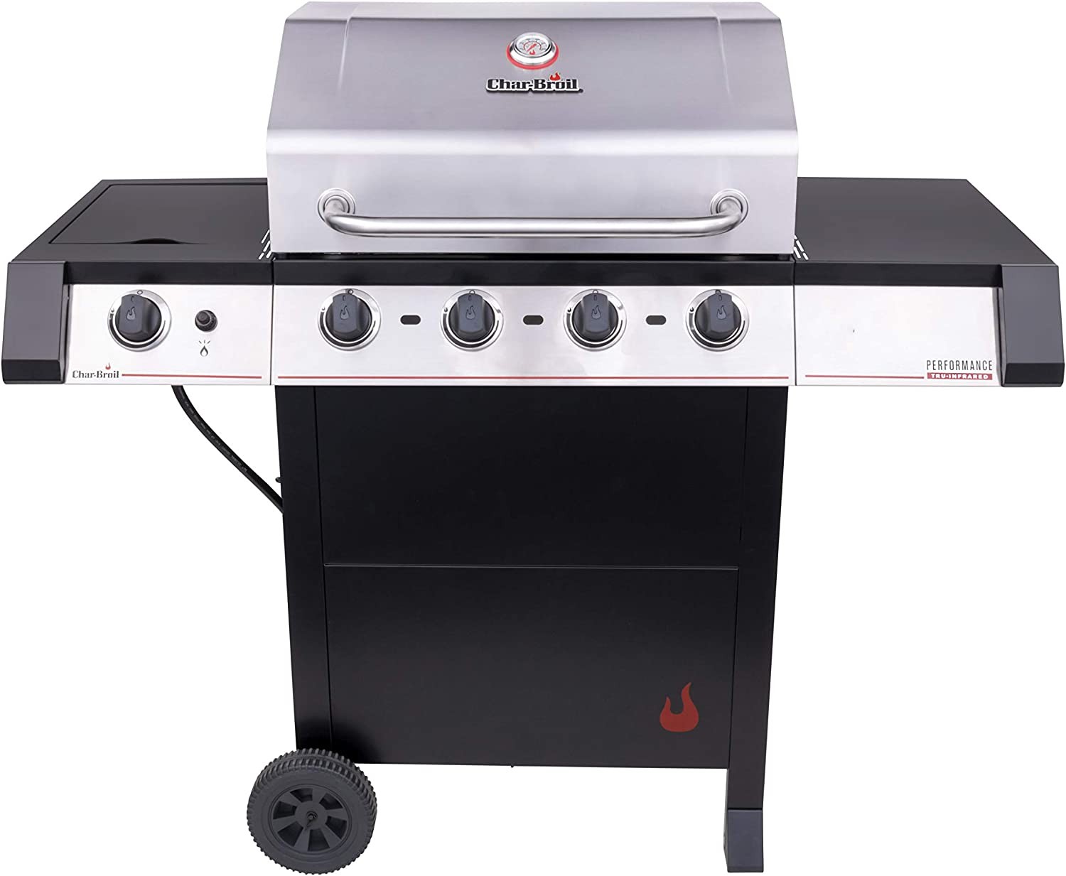 Char Broil Performance Series Amplifire Infrared Technology 4 Burner With Side Burner Cart 7079