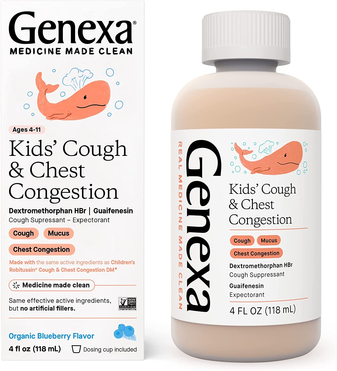Genexa Kid’s Liquid Cough & Chest Congestion Medicine MultiSymptom