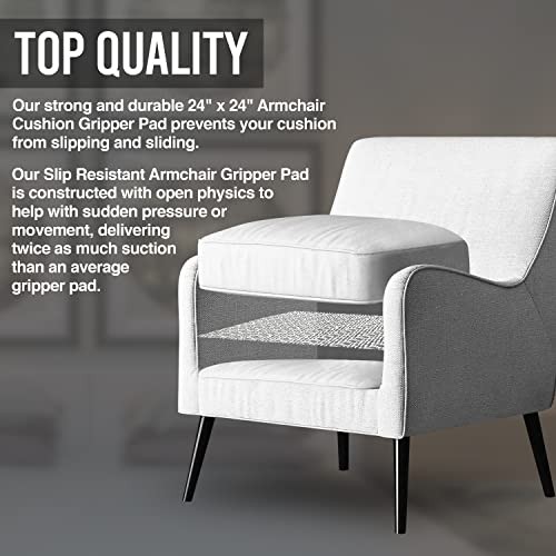 Nevlers 24"x 24" Couch Cushion Grip for Armchair Helps Keep Couch Cushions from Sliding