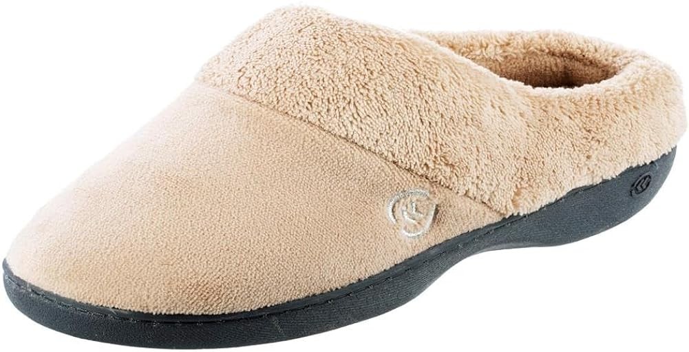 Isotoner Women’s Terry Clog Slippers: Arch Support, Anti-Slip Sole ...