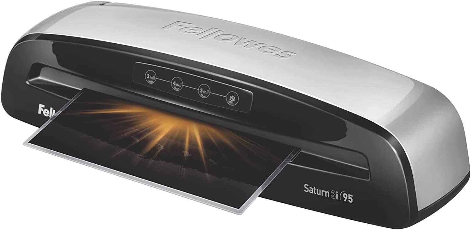 Fellowes Saturn 3i 95 Thermal Laminator Machine for Home or Office with Pouch Starter Kit, 9.5