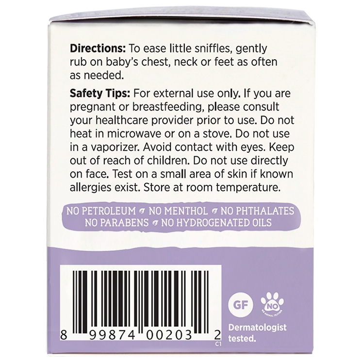 Maty’s All Natural Baby Chest Rub, Petroleum Free, Made with Soothing