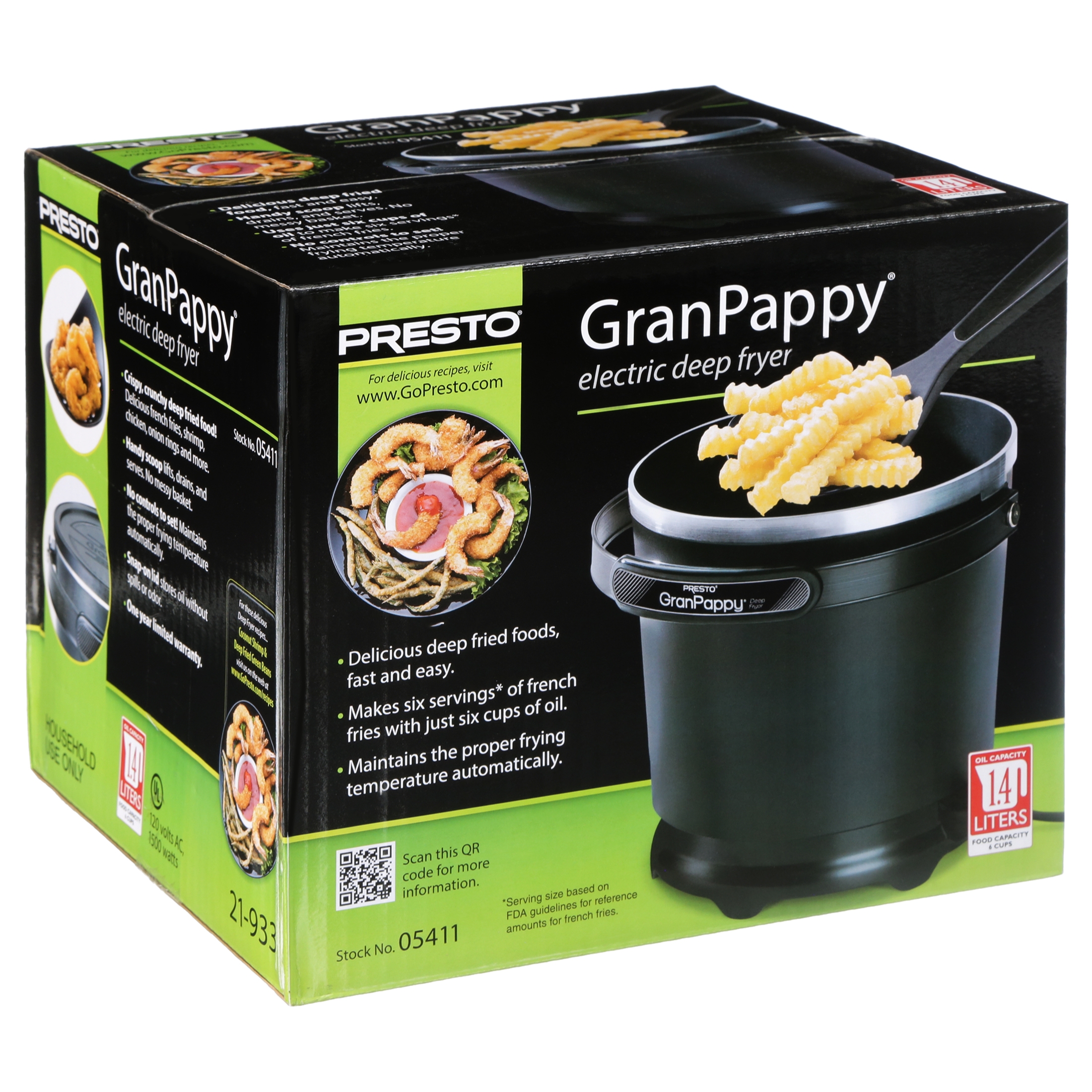 Presto® Gran Pappy® Electric Deep Fryer 05411 Best Deals and
