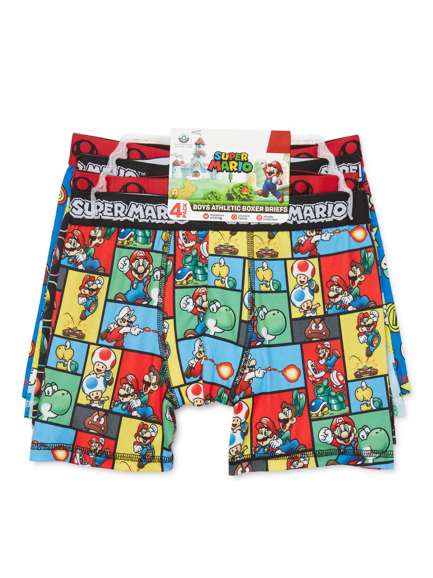 Mejores ofertas e historial de precios de Super Mario Bros Boys All Over  Print Boxer Briefs Underwear, 4-Pack, Sizes XS-XL en