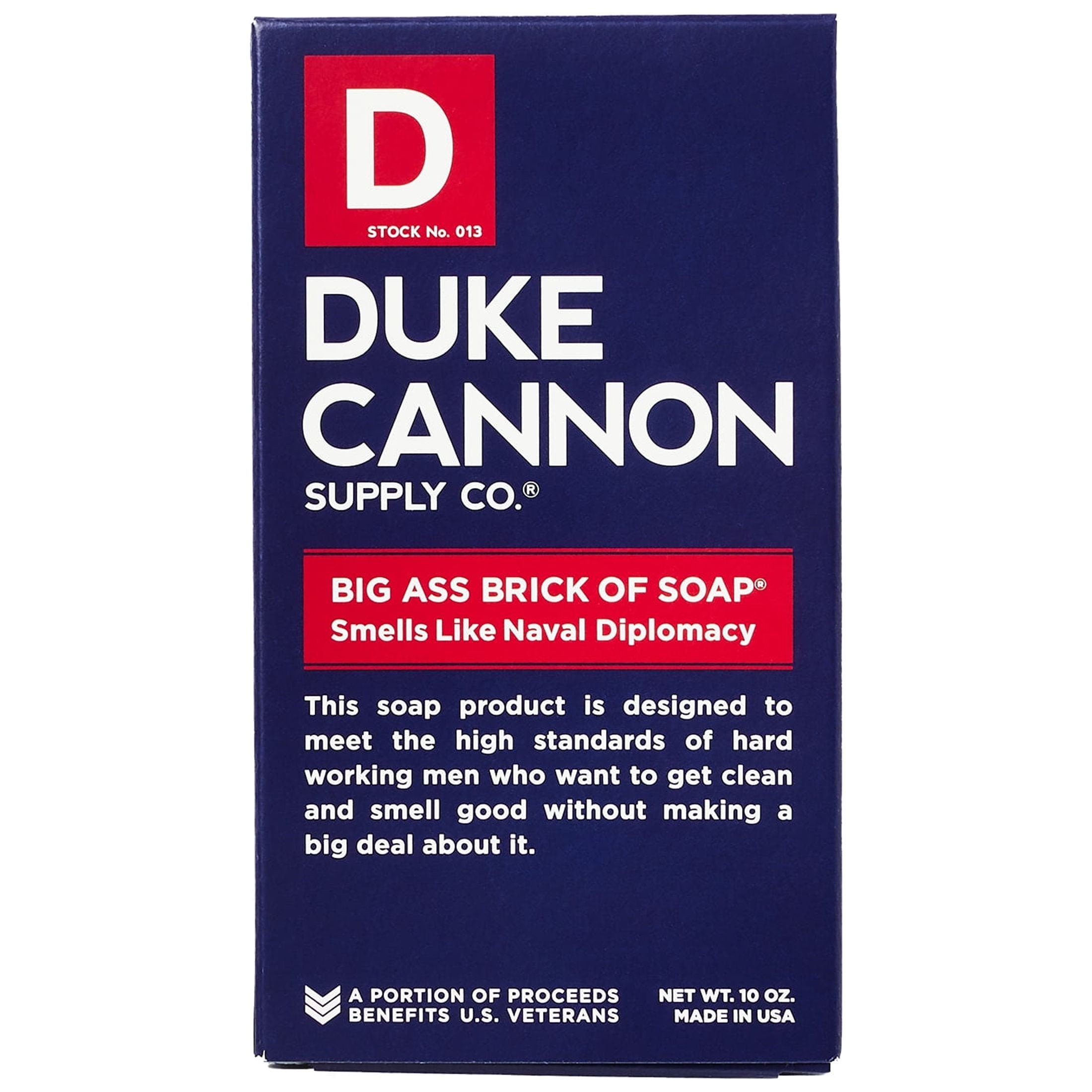 Duke Cannon Big Ass Brick of Soap - Trophy Game - Smoked Leather & Amber  Scent, 10 oz, 1 Bar