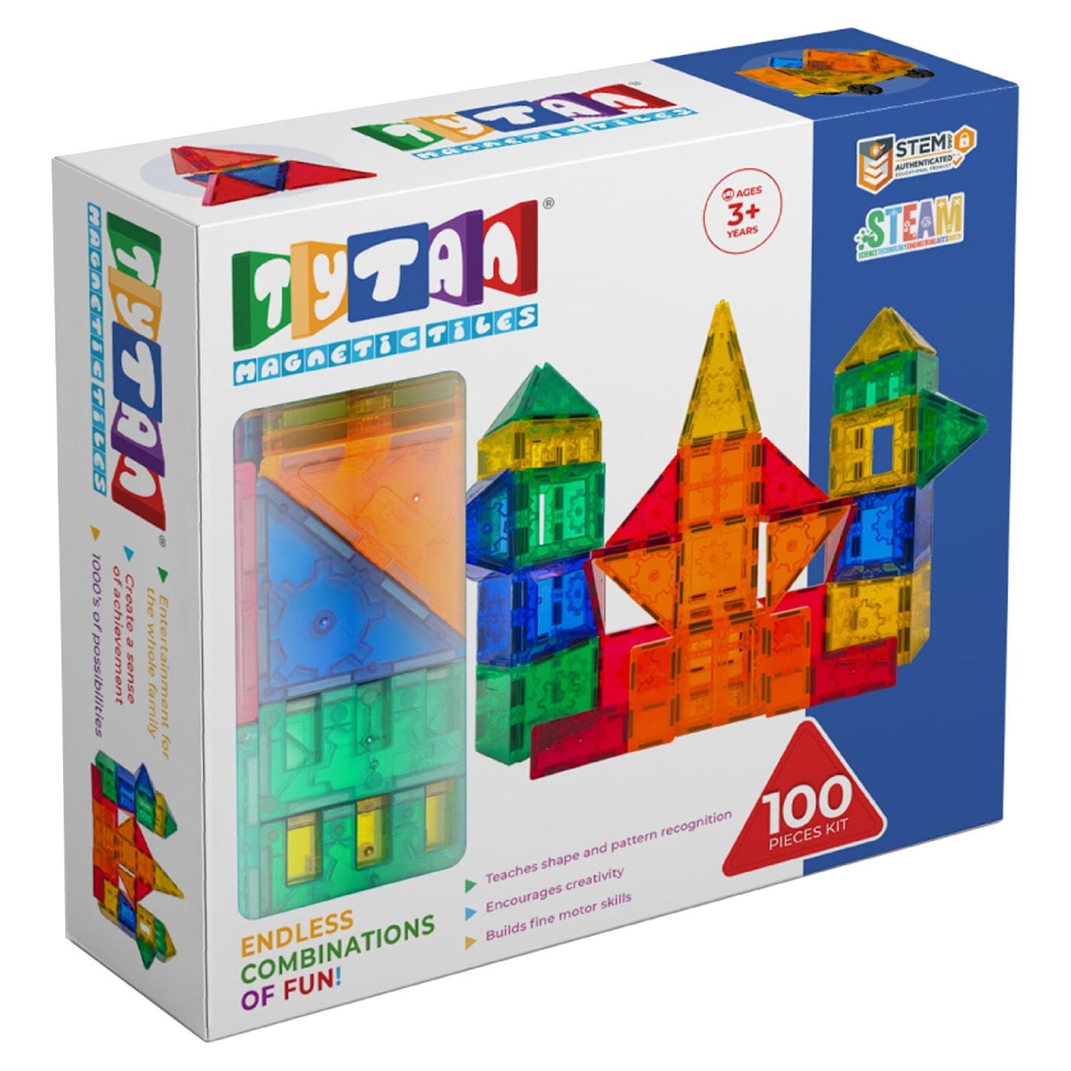 Excellerations Building Brilliance Magnetic Shapes 100 Pieces