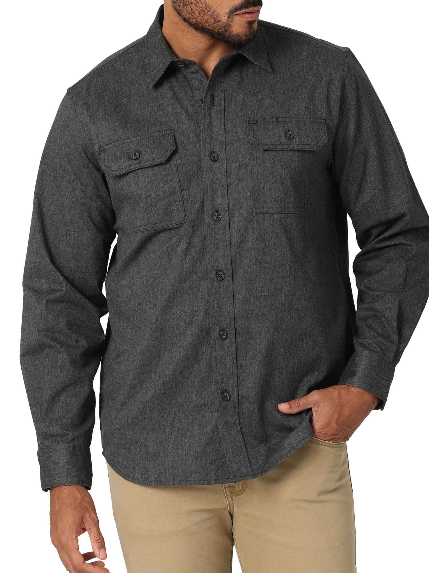 Wrangler Men's Short Sleeve Woven Shirt, Sizes S-5XL –