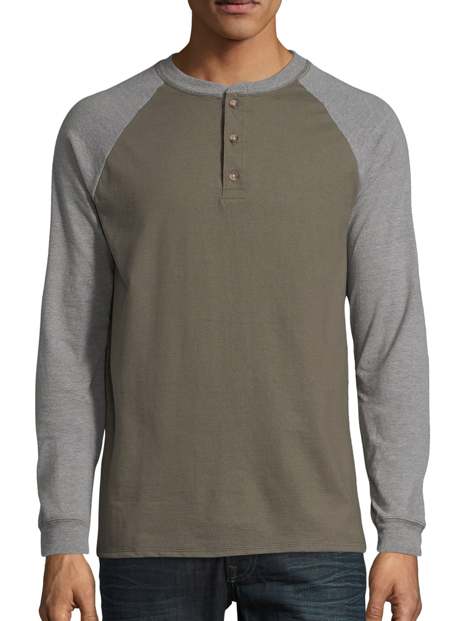 Hanes Men's Beefy Heavyweight Long Sleeve ThreeButton Henley, Up to