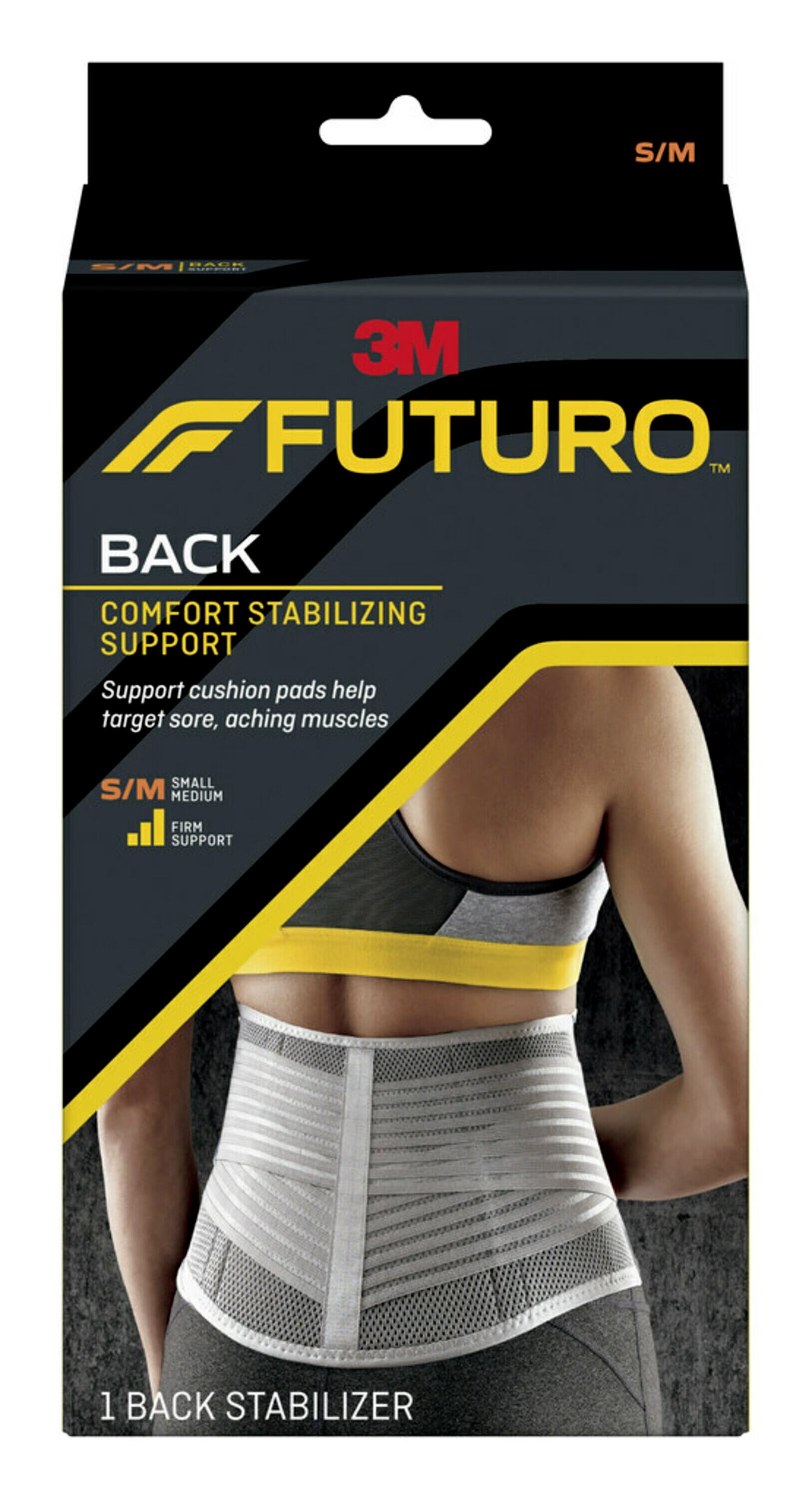 FUTURO Stabilizing Back Support S/M, Adjustable Comfort, Breathable