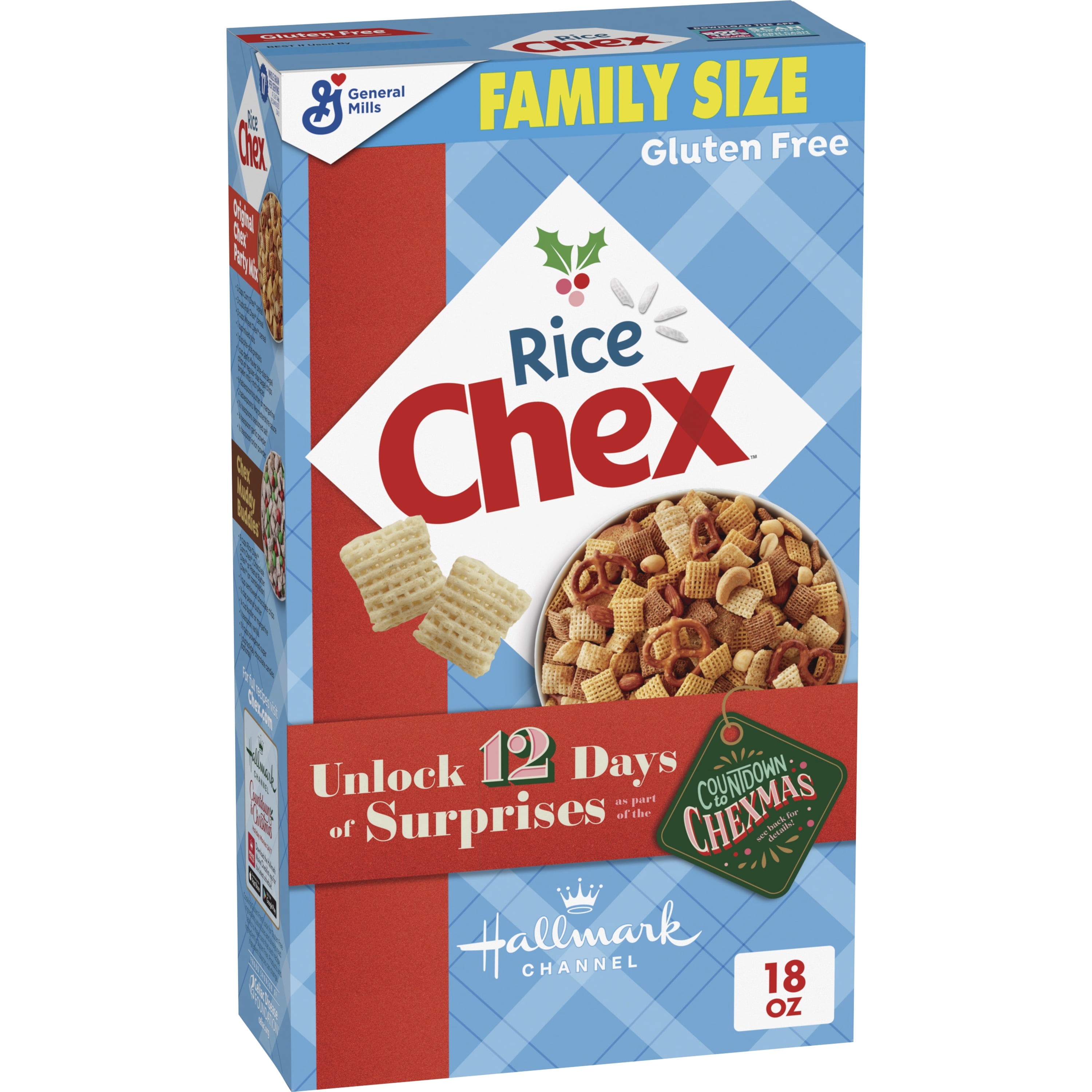 Rice Chex Cereal, Gluten Free Breakfast Cereal, Made with Whole Grain
