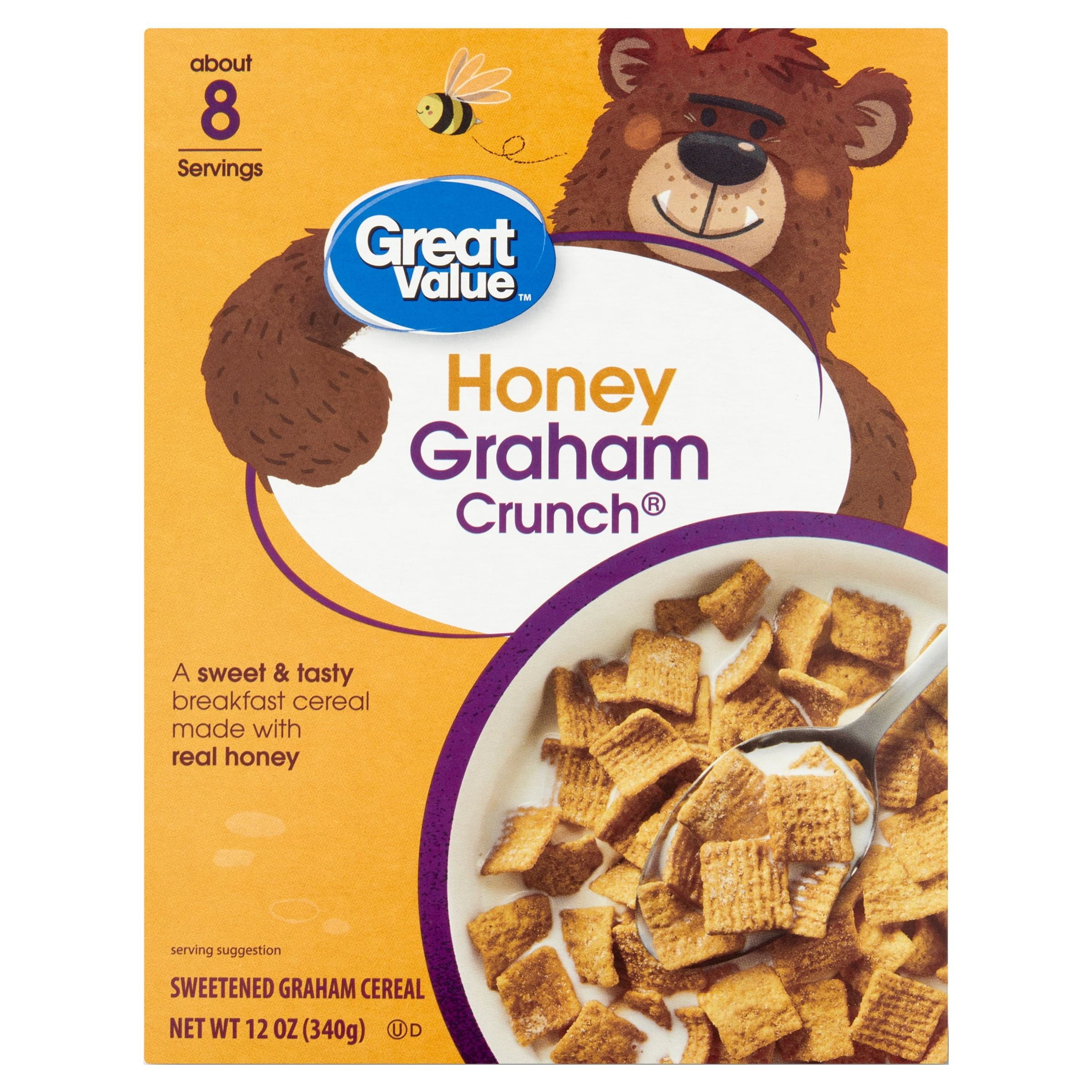 Great Value Honey Nut O's Oat Breakfast Cereal, 12.25 oz