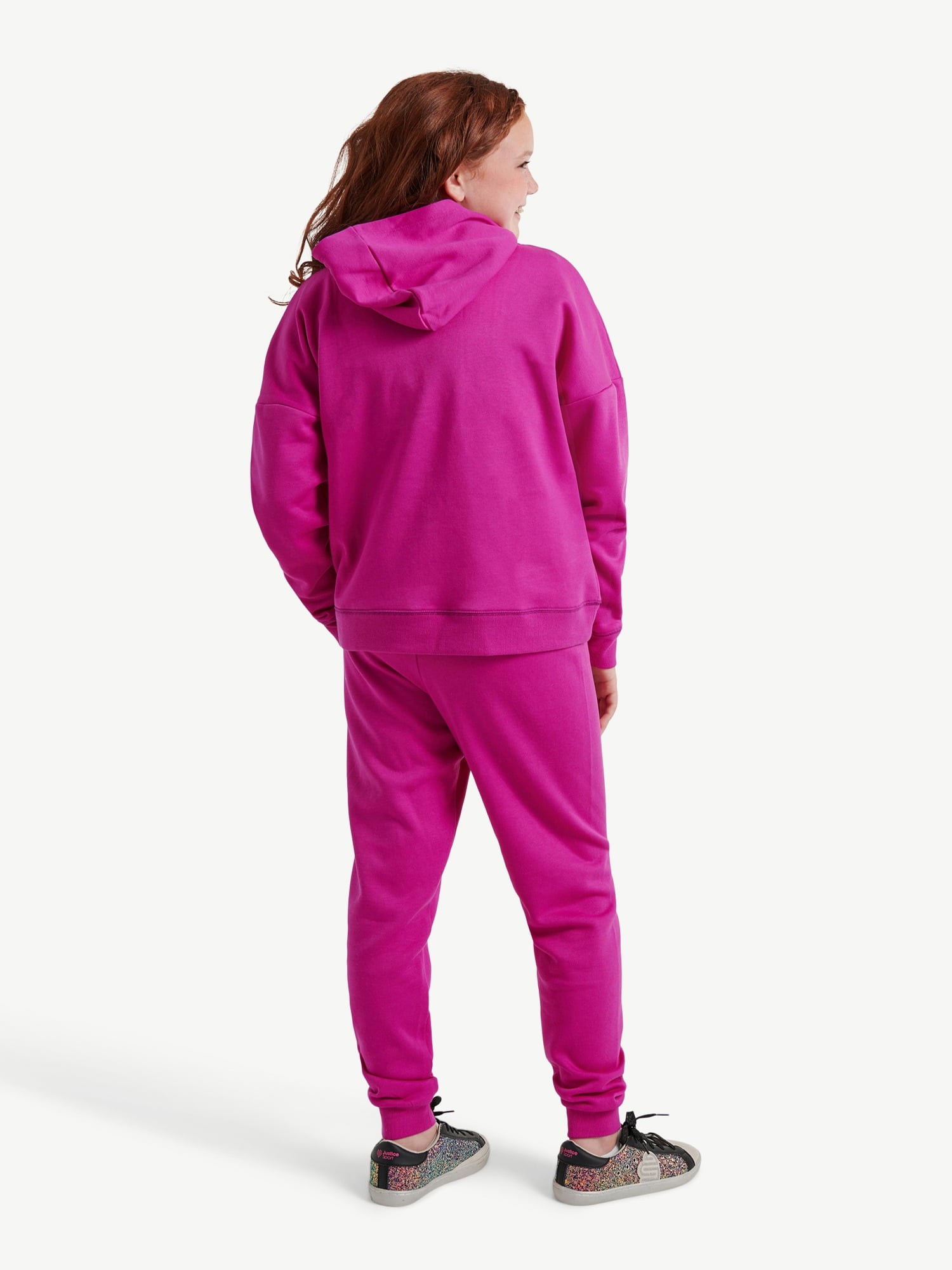 Gender-Neutral Zip Hoodie & Jogger Sweatpants Set for Kids