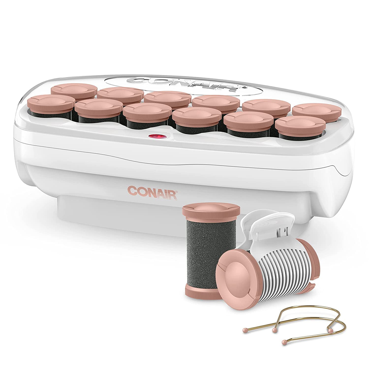 Conair Big Curls and Waves Jumbo Ceramic Hot Rollers with Bonus Super