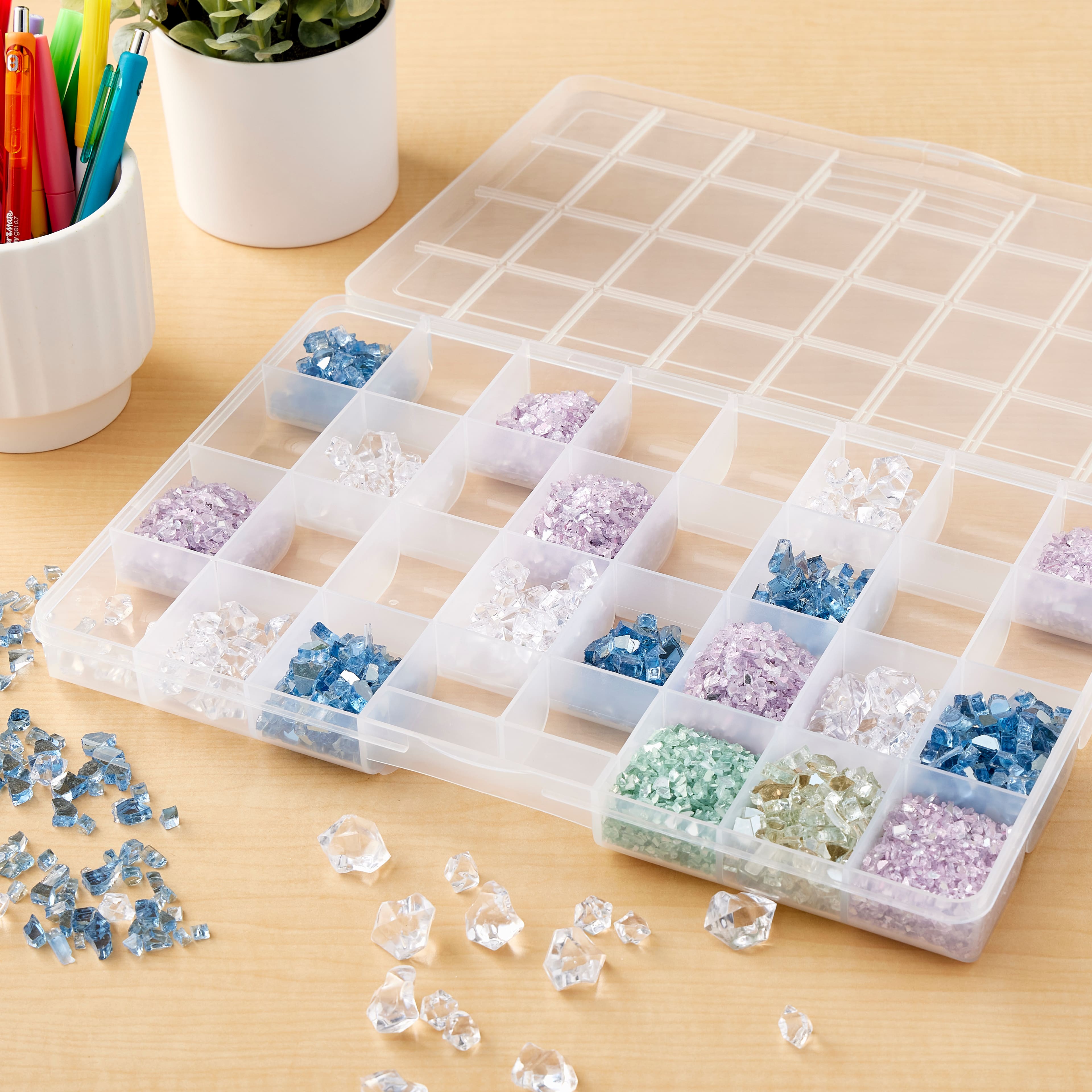 Small Clear Bead Storage Cases, 3ct. by Bead Landing™