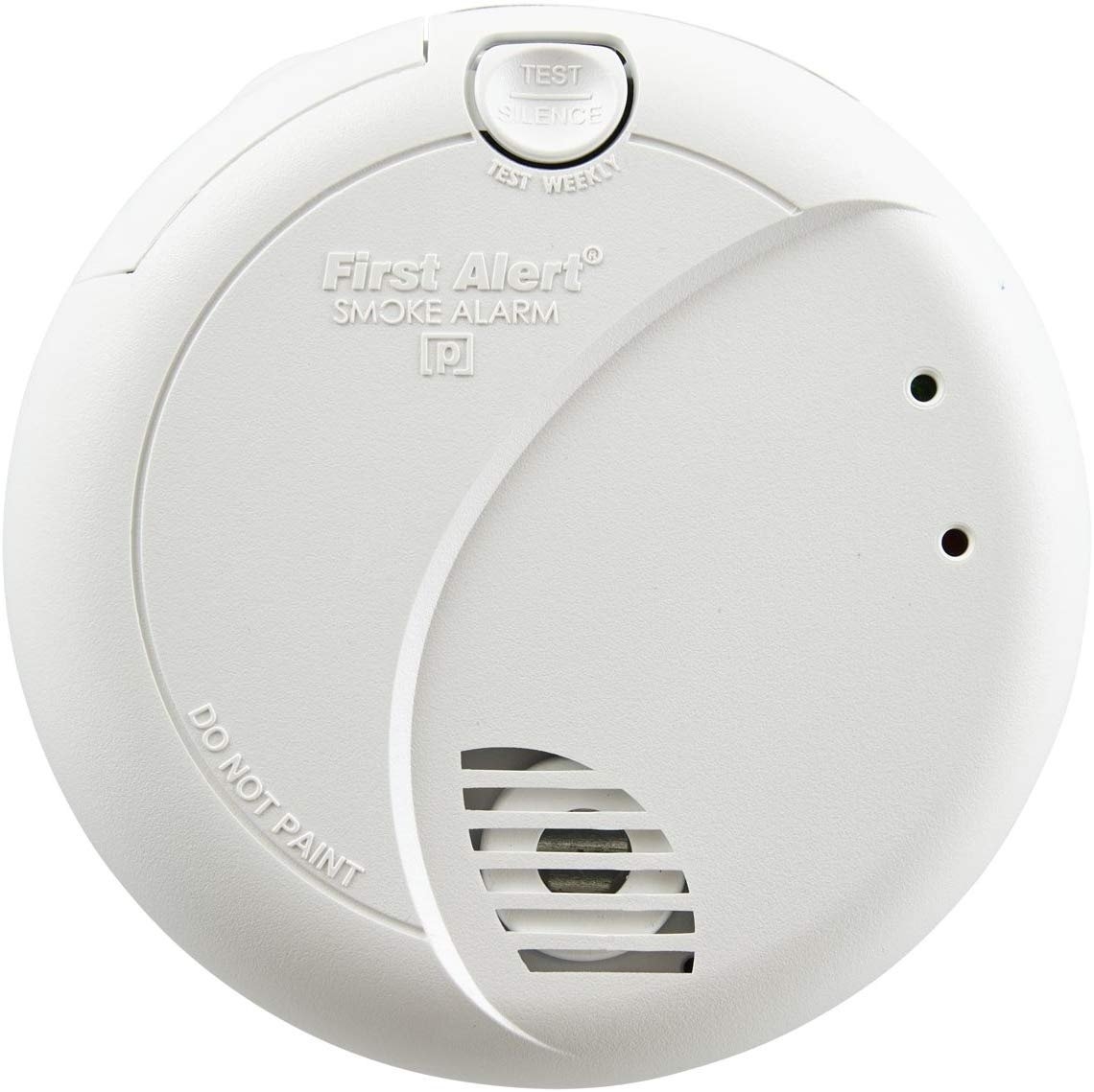 First Alert BRK 7010B Hardwired Photoelectric Smoke Alarm With Battery ...