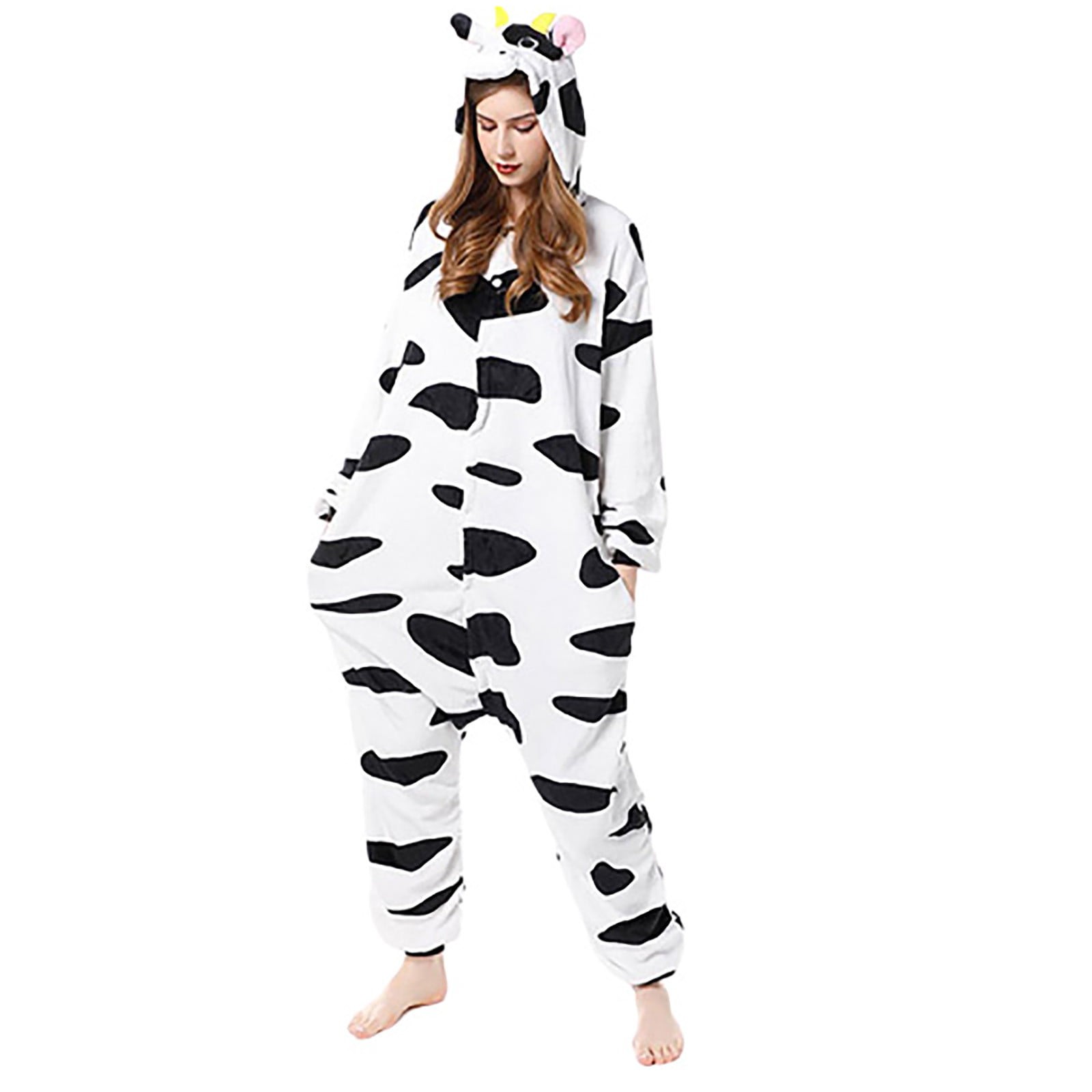 yievot Fleece Animal Onesie Pajamas for Women Adult Christmas Cute