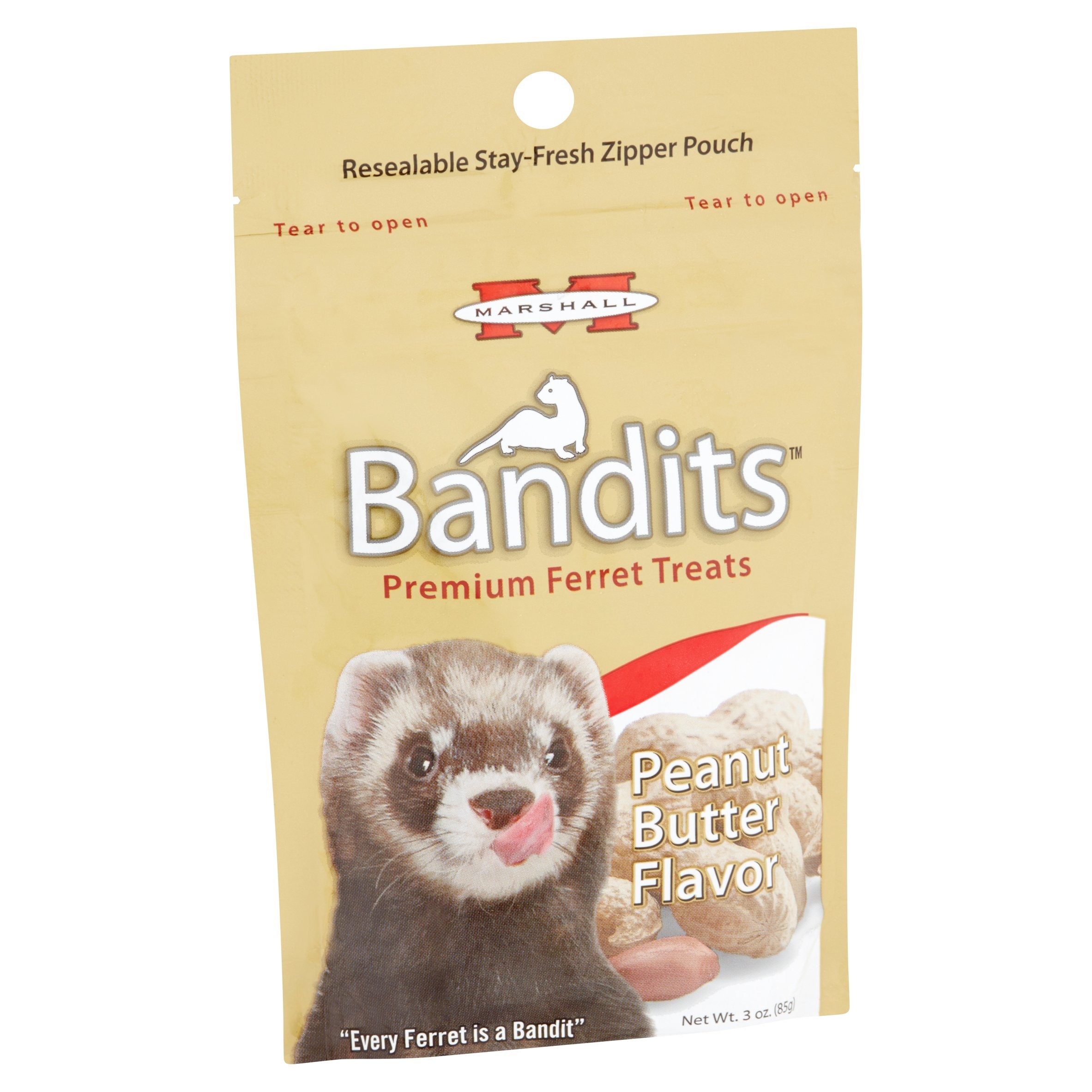 Marshall Pet Products Premium Bandit Treat for Ferrets, Peanut Butter ...